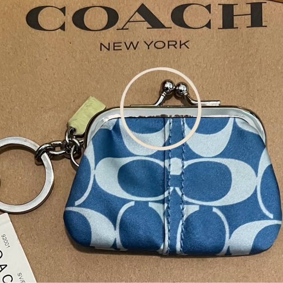 Coach Scarf Keyfob Pouch NWT - Picture 3 of 3